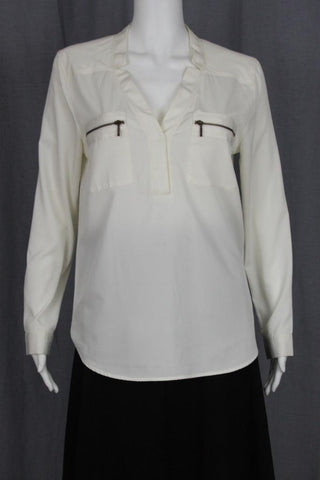 LONG SLEEVE TOP WITH ZIPPER POCKETS