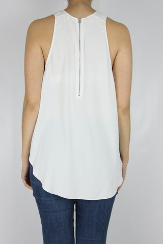 HI-LOW ROUND TANK WITH ZIPPERED BACK