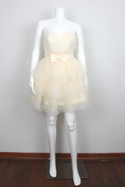 SWEETHEART TIERED TULLE DRESS